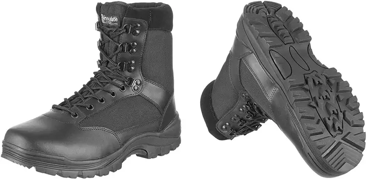 Chaussures-Swat-Boots-Noires-Milte