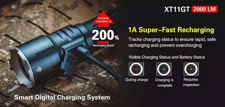 recharge-indicateur-batterie-Klarus-XT11GT